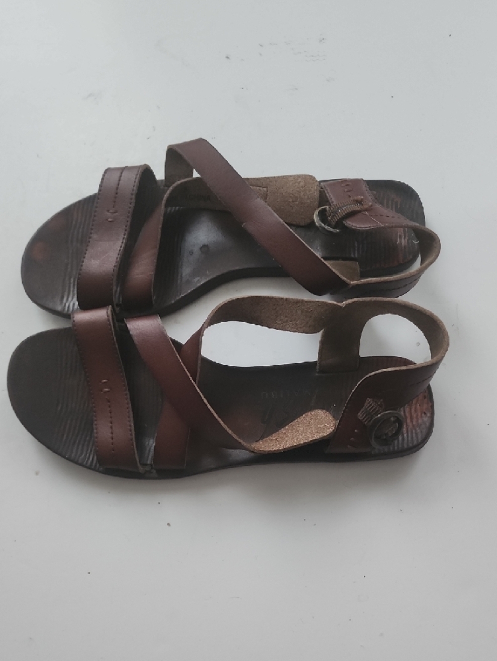 Blowfish Brown Strappy Leather Sandals - Picture 2 of 6